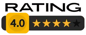 4 stars out of 5 rating for a review of a movie, tv show, game or book