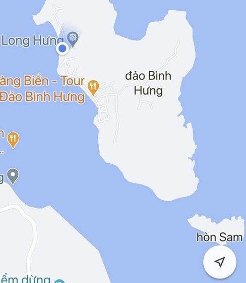 Vị trí đảo Bình Hưng ở Cam Ranh