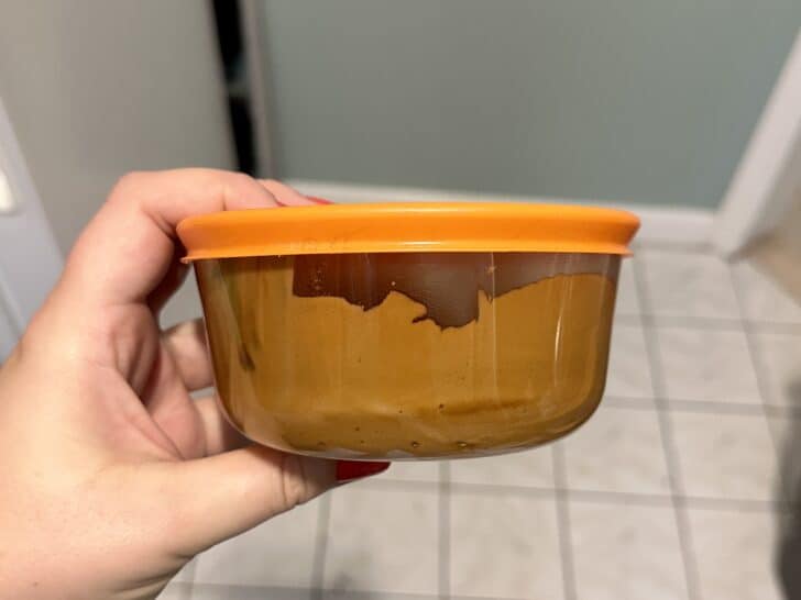 2 cup glass pyrex bowl using for storing royal icing