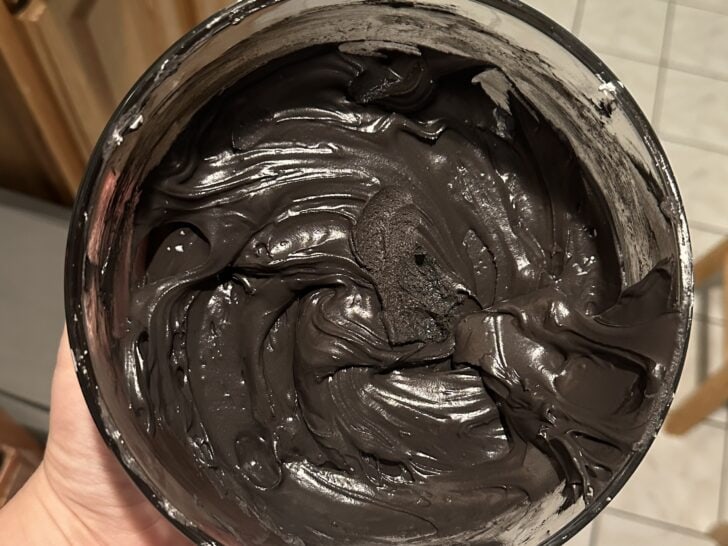 black royal icing