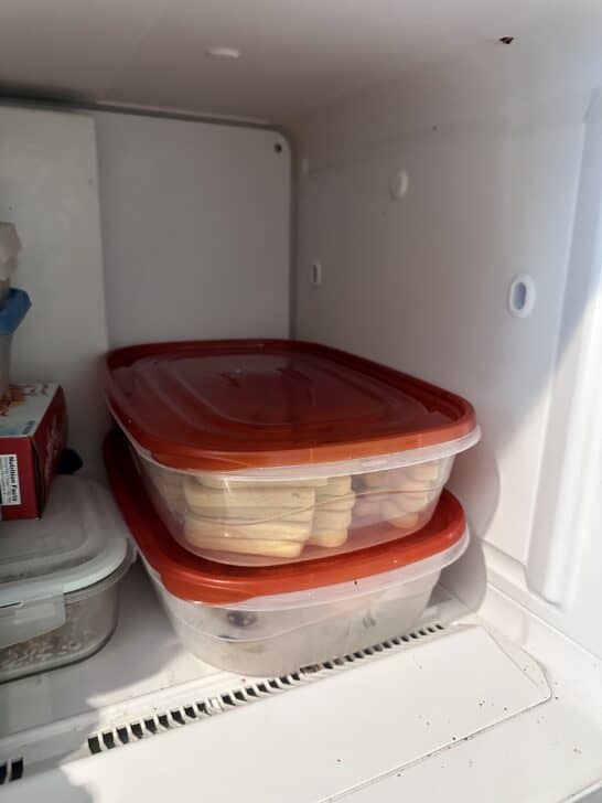 cookies stored in the freezer 