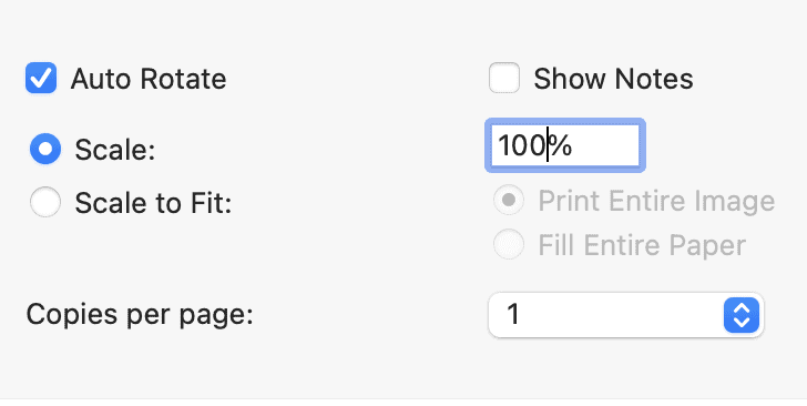 printing settings when printing cookie decorating practice sheets