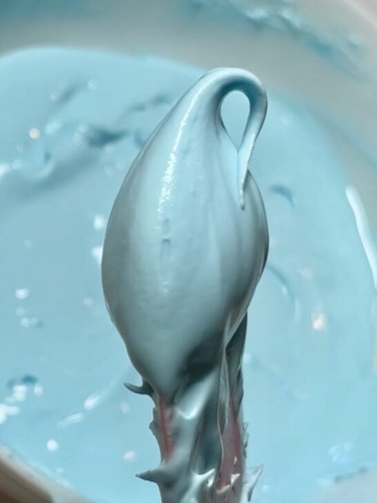 photo of soft peak piping consistency 