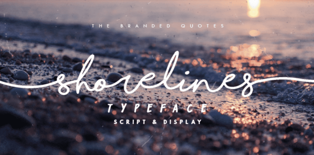 shorelines font