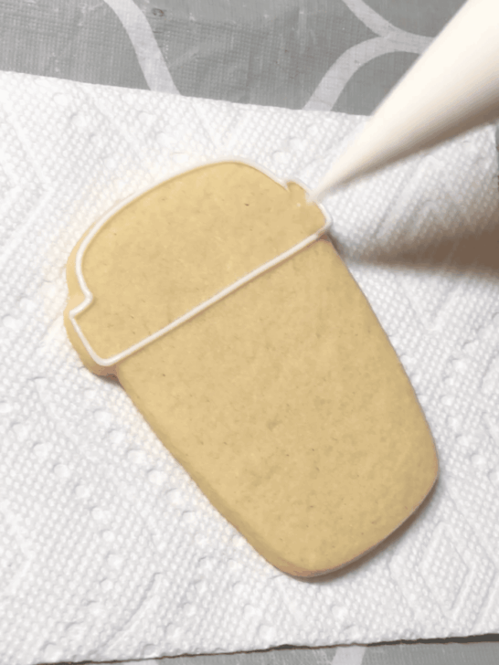 how to decorate coffee cup sugar cookies with royal icing