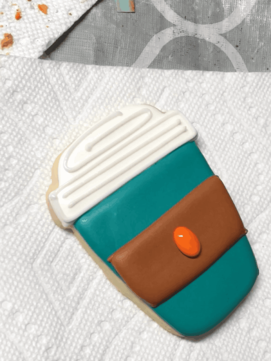 how to decorate coffee cup sugar cookies with royal icing