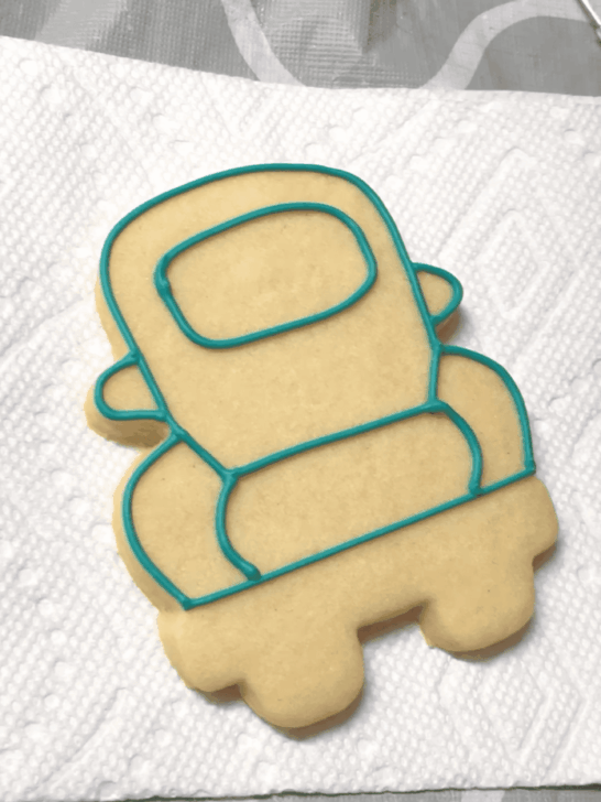 how to decorate pumpkin truck cookies with royal icing
