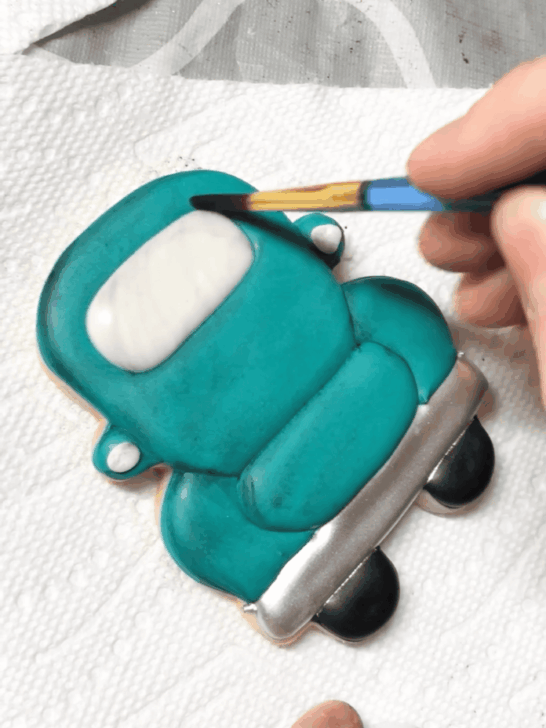 how to decorate pumpkin truck cookies with royal icing
