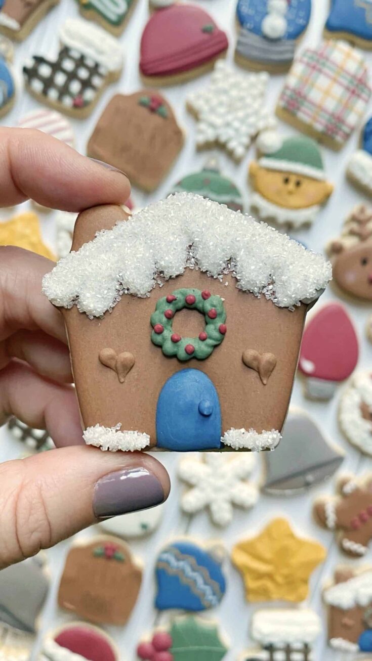 Mini Gingerbread House Cookies