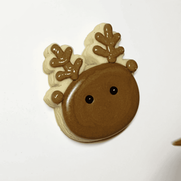 Step-by-Step Decorating Instructions for Rudolph Christmas Cookies