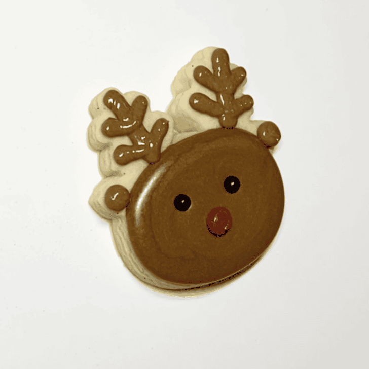Step-by-Step Decorating Instructions for Rudolph Christmas Cookies