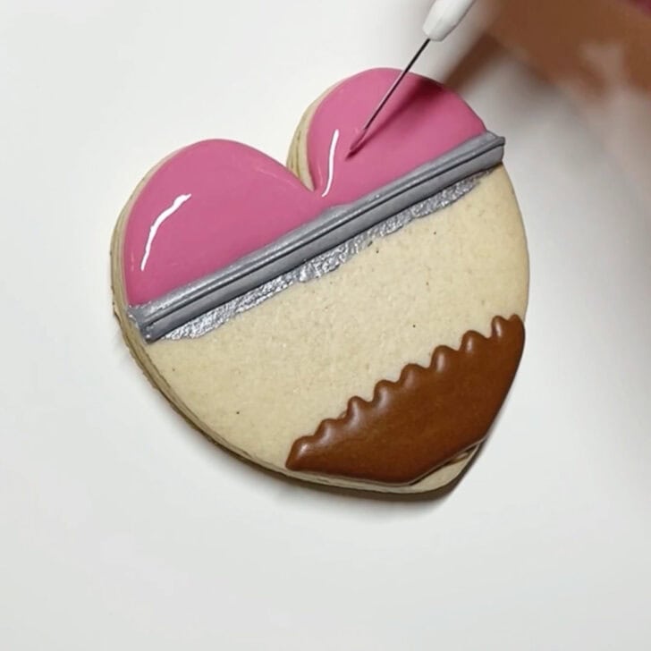 how to decorate pencil cookies with royal icing