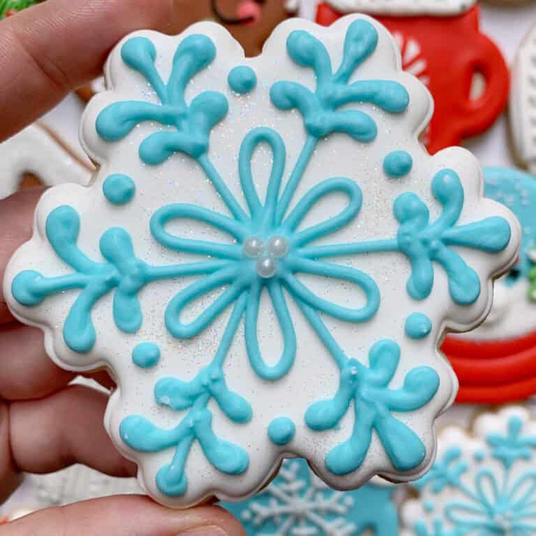 Snowflake Cookies with Royal Icing