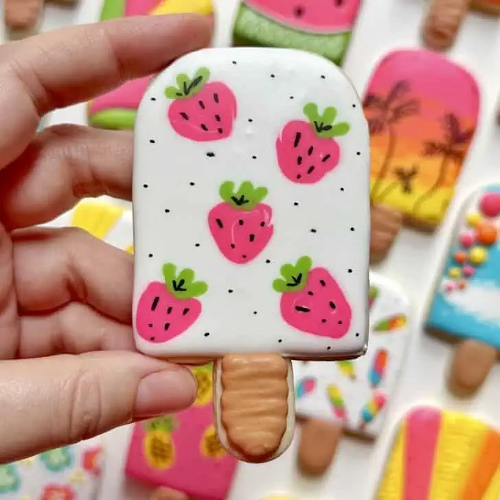 example of air bubbles in royal icing