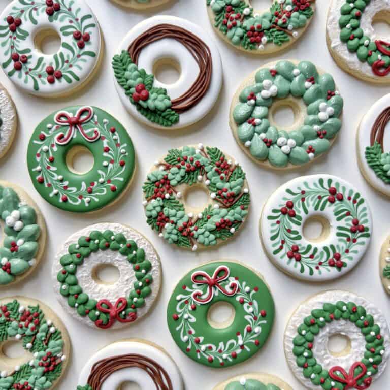 Christmas Wreath Cookies
