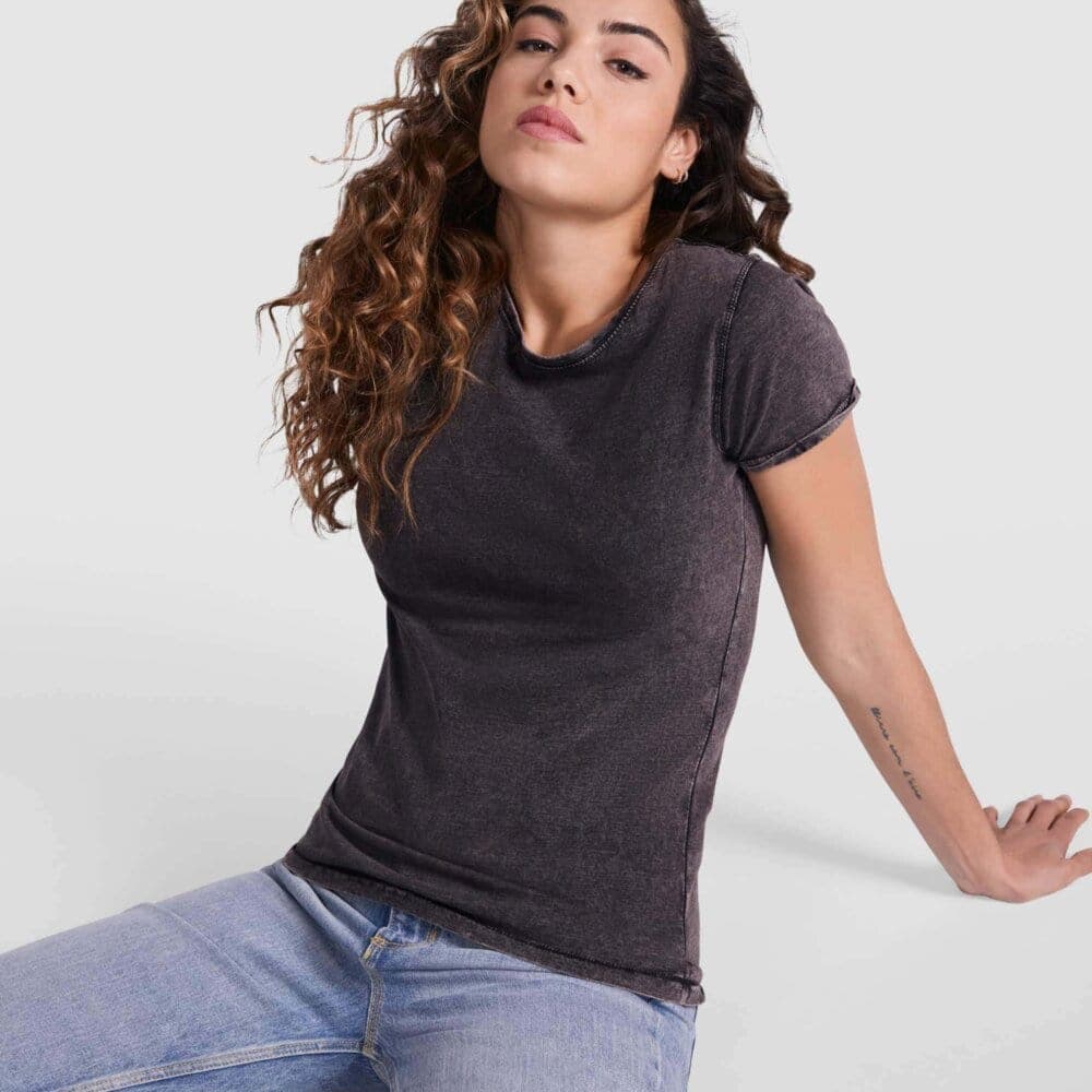 Camiseta efecto jean Husky Woman. Estilo.