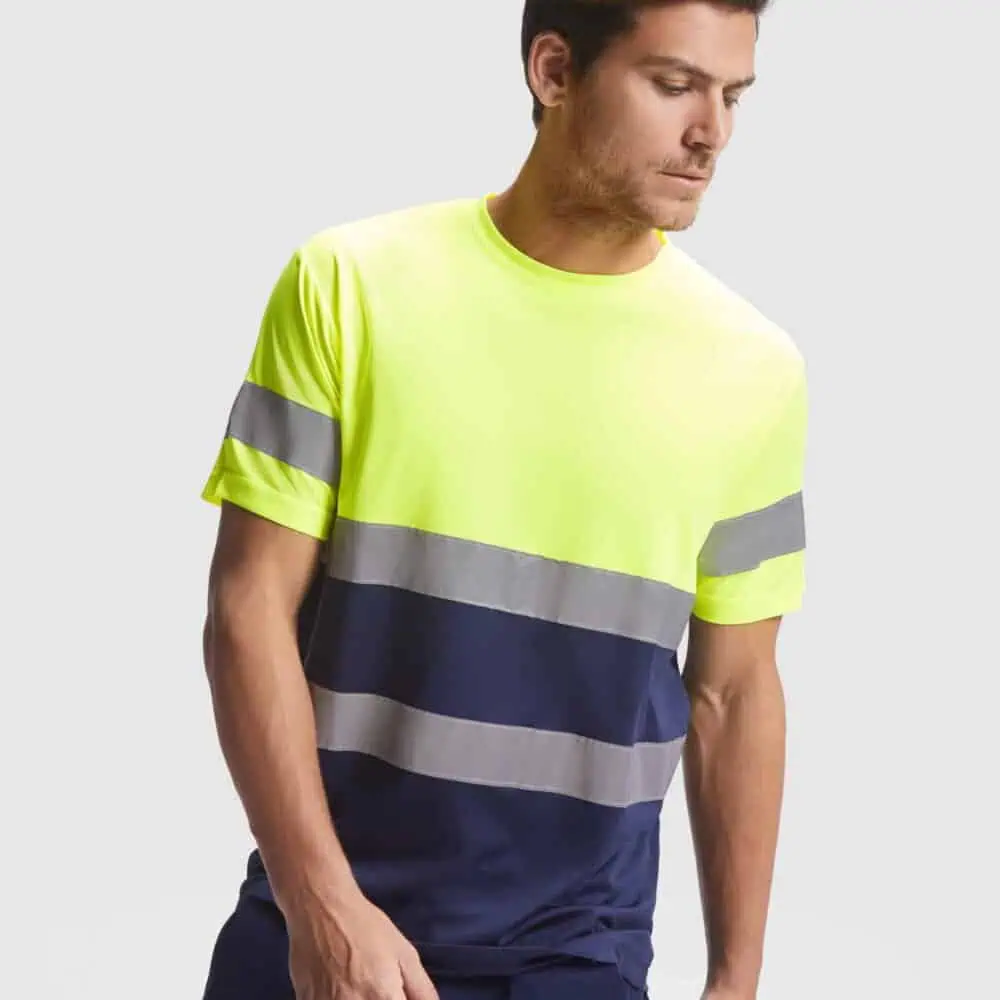 Camiseta técnica alta visibilidad Delta. Laboral.