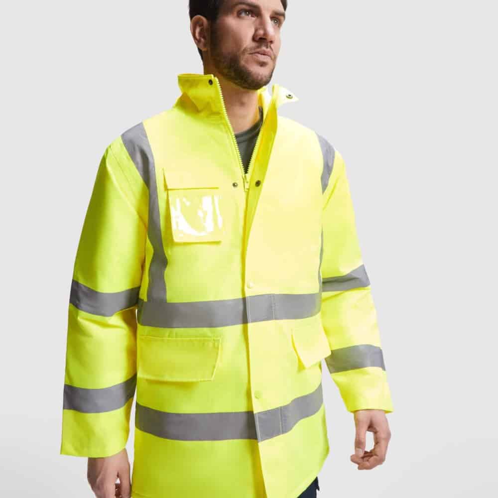 Parka acolchada de alta visibilidad MERAK. Protección.