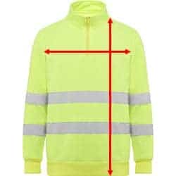 Sudadera laboral Spica - Como medir