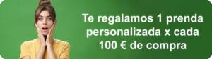 Te regalamos 1 prenda personalizada gratis por cada 100 € en tu carro en The Great Cosmos