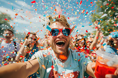 Camisetas para las peñas en fiestas.