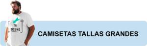 Camiseta de tallas grandes personalizada con impresión a color, ejemplo real