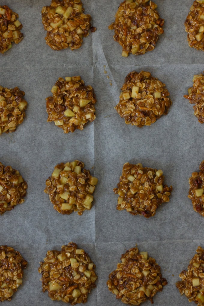Vegan Oatmeal Cookies with Apples