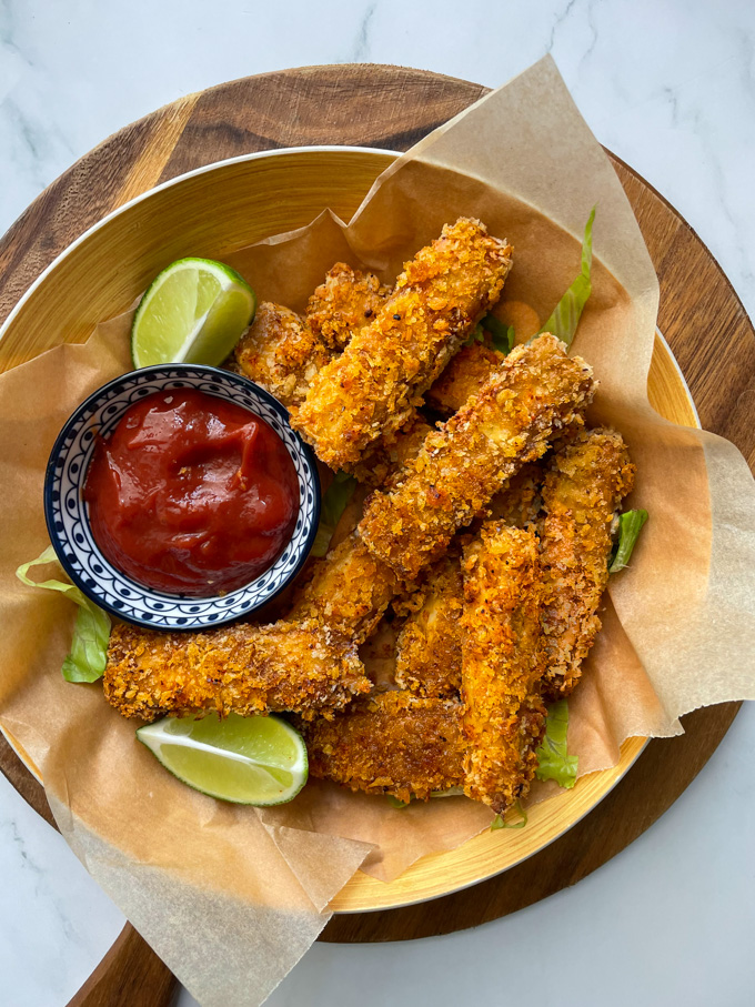 אצבעות שניצל טופו אפוי