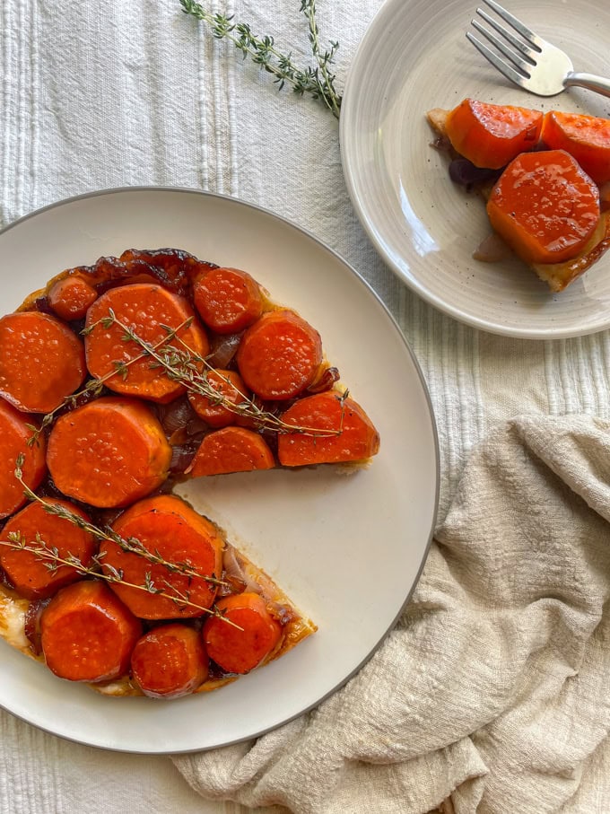 טארט טאטן בטטה ובצל סגול