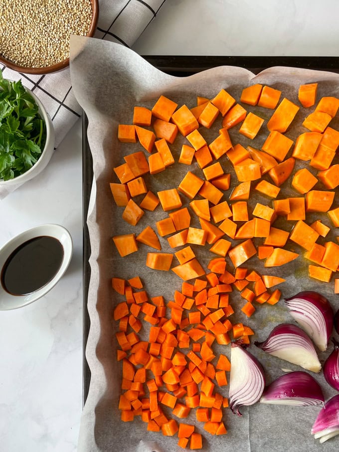 Quinoa Salad with Sweet Potatoes and Carrots