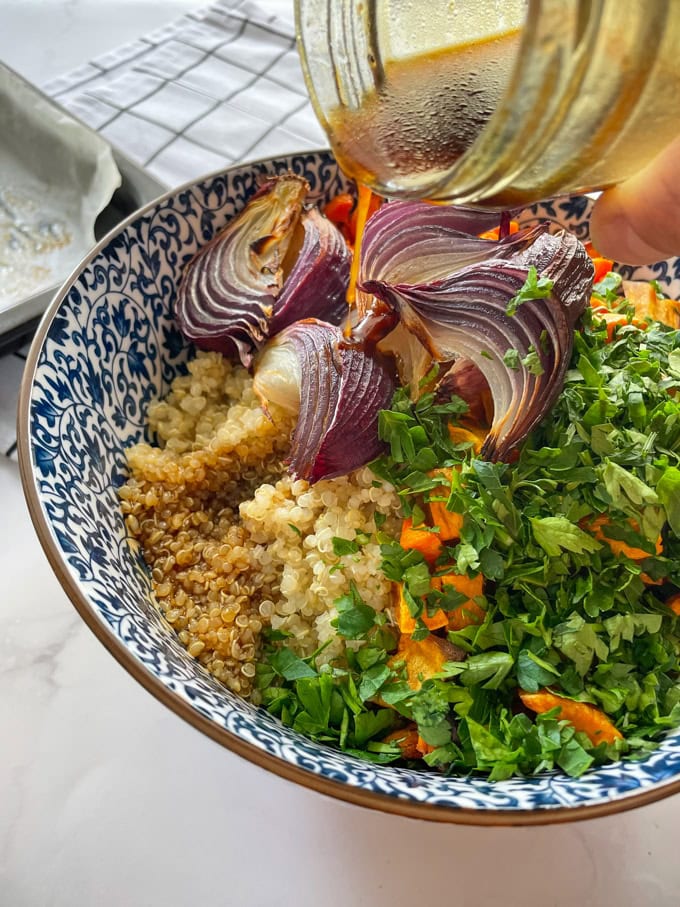 Quinoa Salad with Sweet Potatoes and Carrots