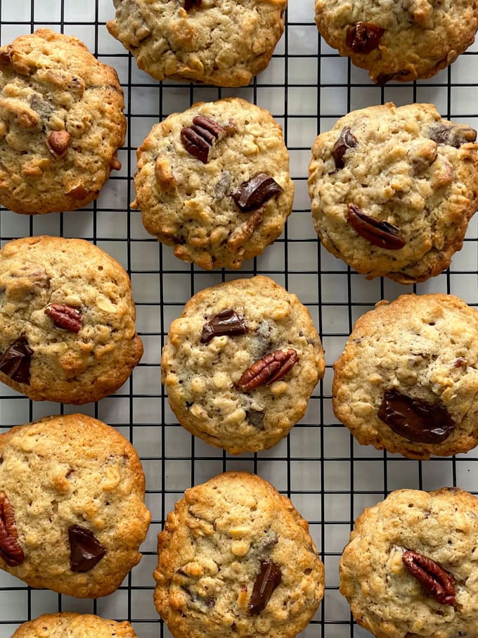 עוגיות שיבולת שועל, מייפל ופקאן