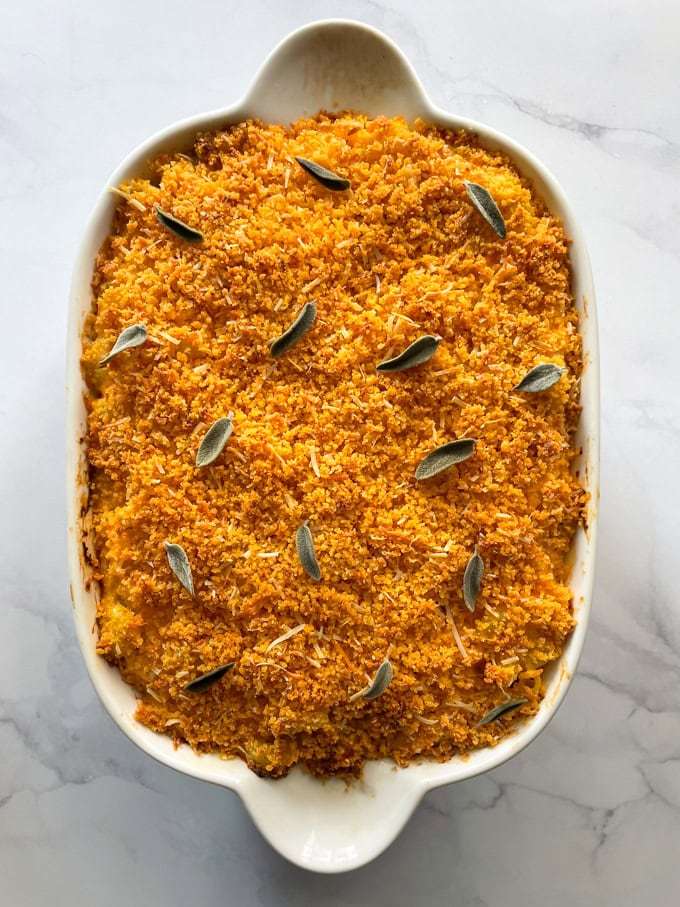 פשטידת פסטה נדירה עם צדר ודלעת