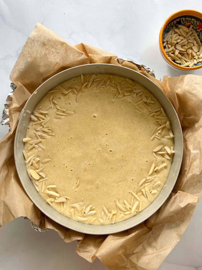 עוגת תפוזים ושקדים