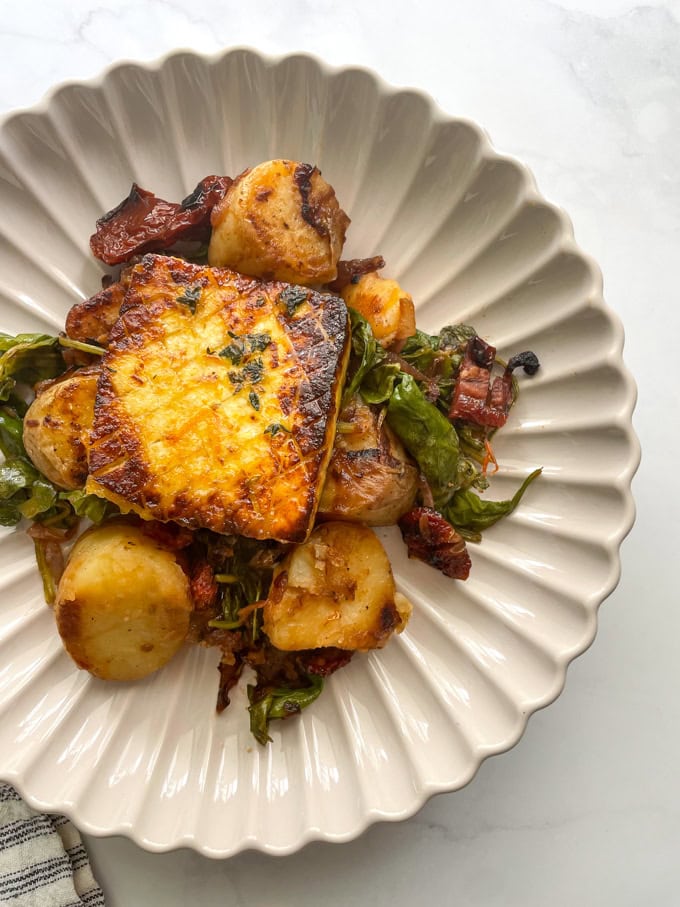 טופו במרינדת תפוזים וטימין