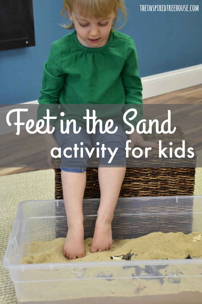 The Inspired Treehouse - In this fun twist on a traditional tactile sensory bin, kids will use their feet instead of their hands!