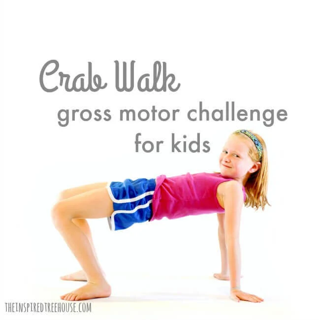 The Inspired Treehouse - This gross motor skills challenge is great for building core strength and more!