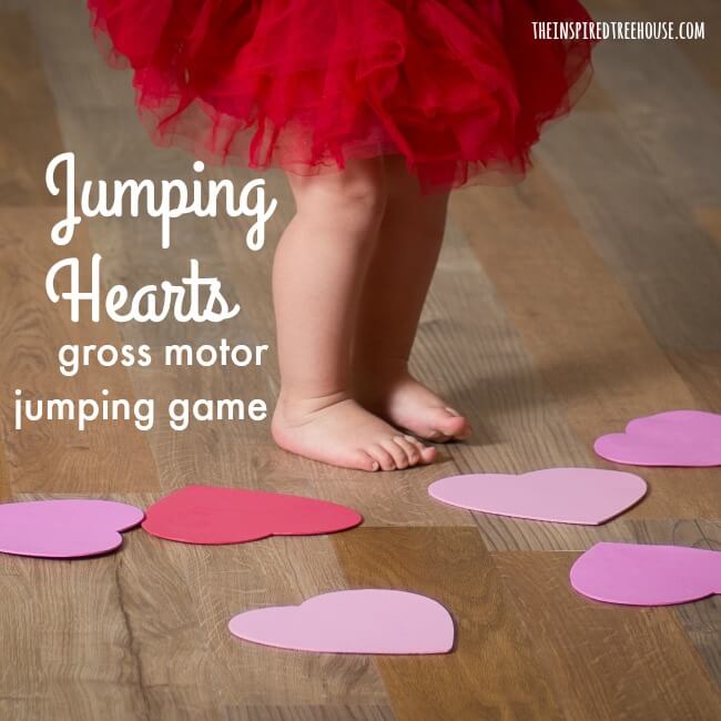 The Inspired Treehouse - Add this fun gross motor jumping game into your classroom or therapy routine this Valentine's Day!