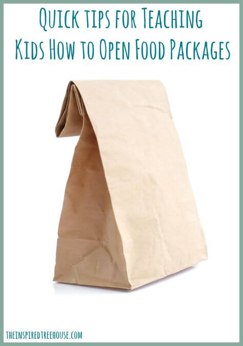 helping kids learn to open food packages title