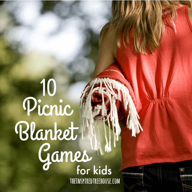 The Inspired Treehouse - These 10 Picnic Blanket Games are perfect for keeping kids entertained and active!
