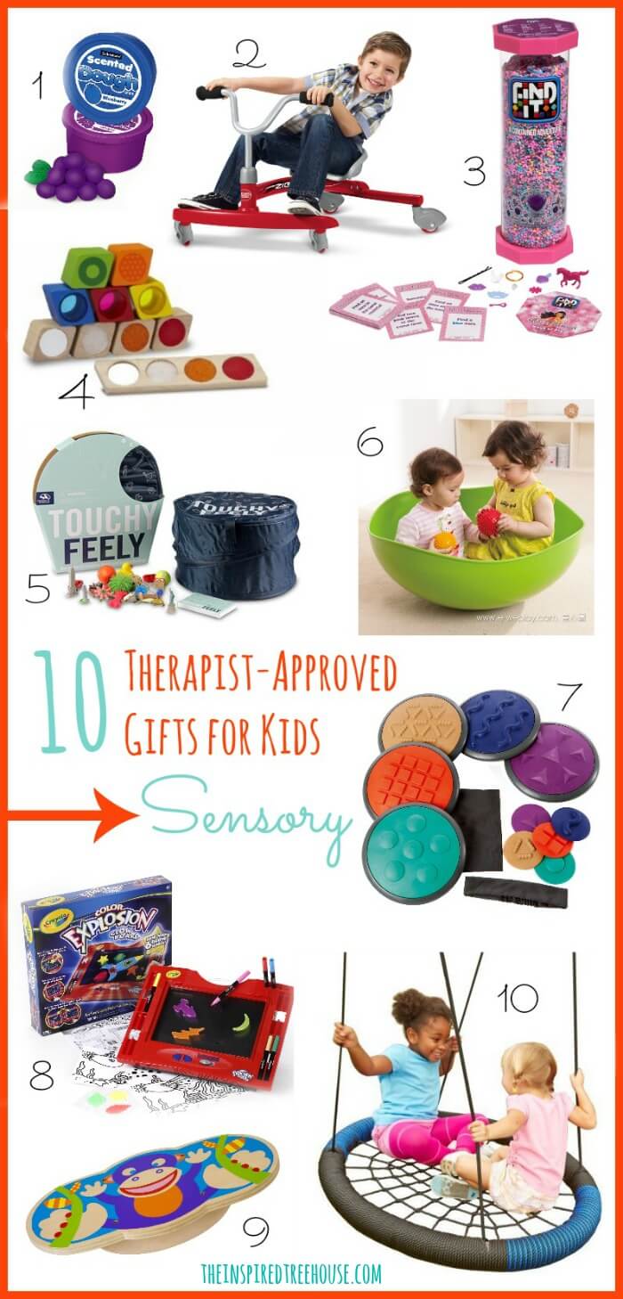 Pictures of gift ideas for sensory processing