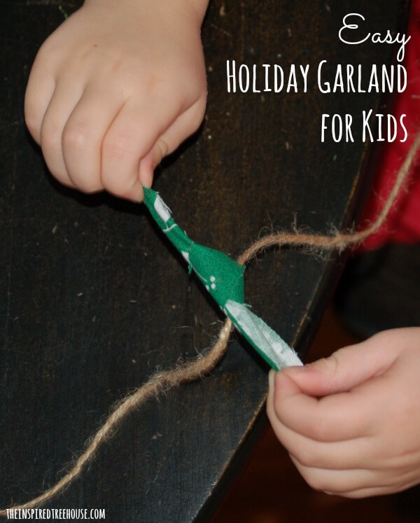 easy crafts for kids holiday garland option2