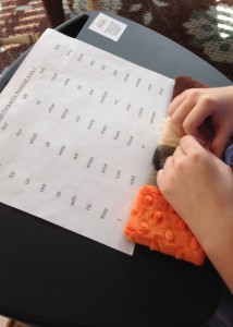 LapDesk classroom sensory ideas
