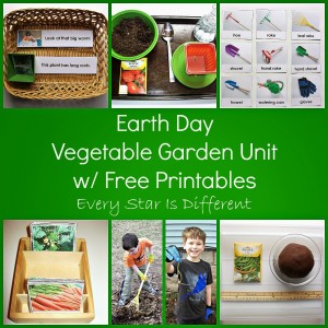 Earth Day Vegetable Garden Unit w Free Printables