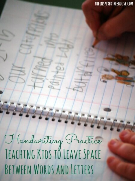 handwriting for kids spacing week 7 title