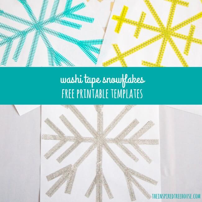 Free Printable Snowflake Tape Templates