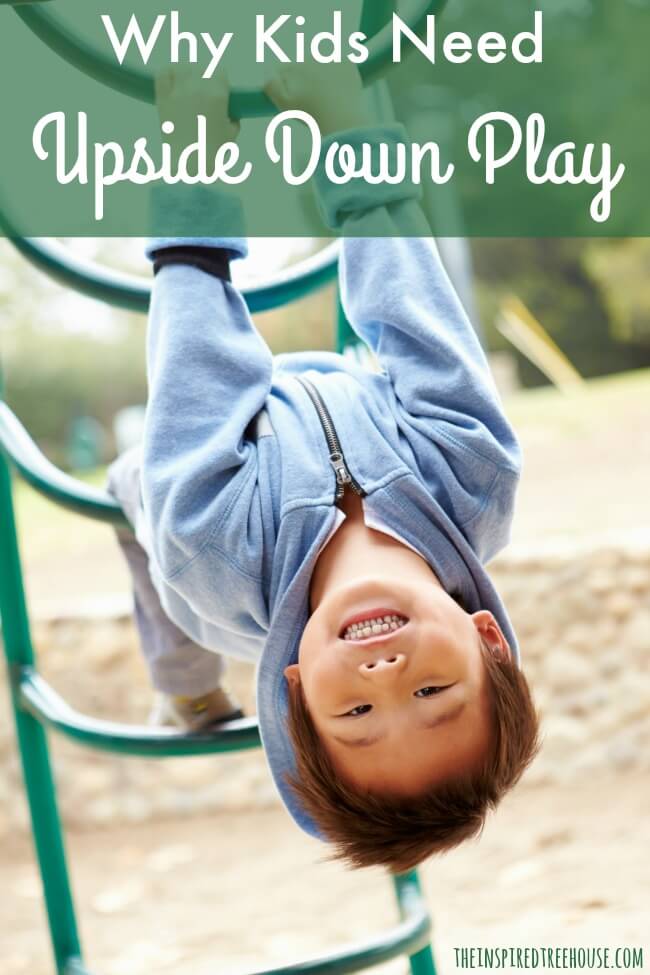vestibular activities upside down play pin