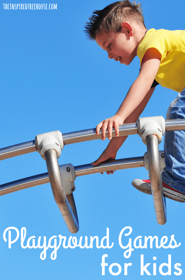 The Inspired Treehouse - Playground Games and Activities for Kids - These creative games and activities are perfect for promoting all kinds of developmental skills on your next trip to the playground! Perfect for using during therapy sessions too!