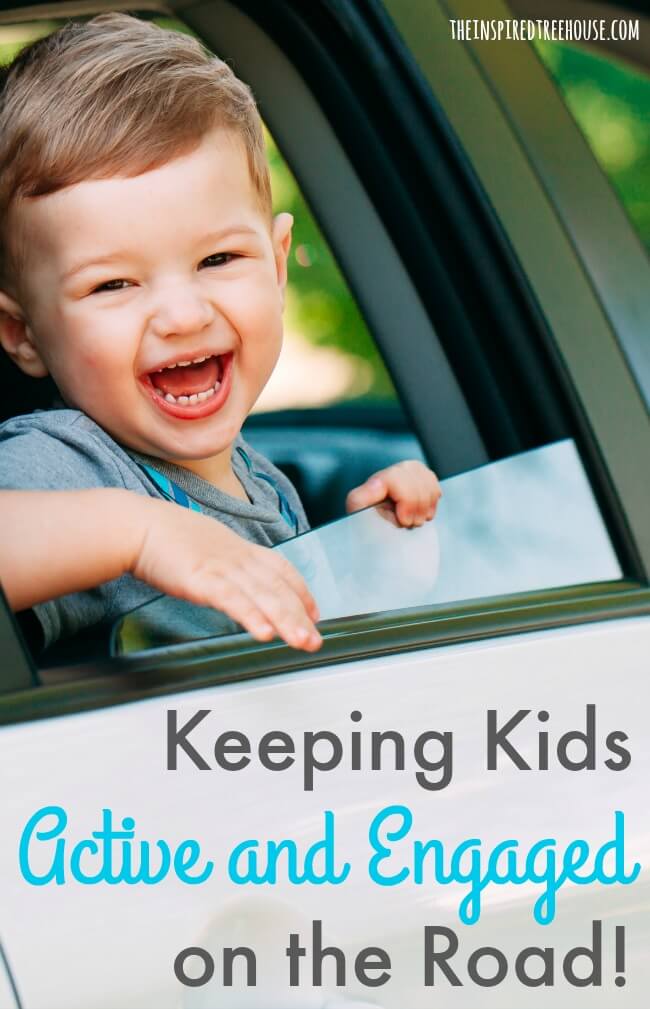  The Inspired Treehouse - 10 Road Trip Ideas to Keep Kids Active and Engaged in the Car! As pediatric occupational and physical therapists, we know how important movement and engagement are for healthy development and sometimes a long car ride can get in the way of that. Here are some ideas to keep everyone busy when you’re on the road!