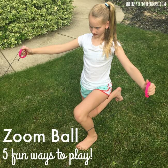 The Inspired Treehouse - Zoom Ball: 5 Fun Ways to Play! This awesome toy is a therapist's dream! Work on core strength, bilateral coordination, and more!